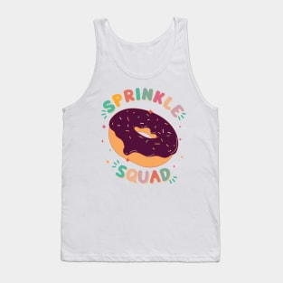 Donut Lover Cool Donut Sprinkle Squad Birthday Girls Cute Tank Top